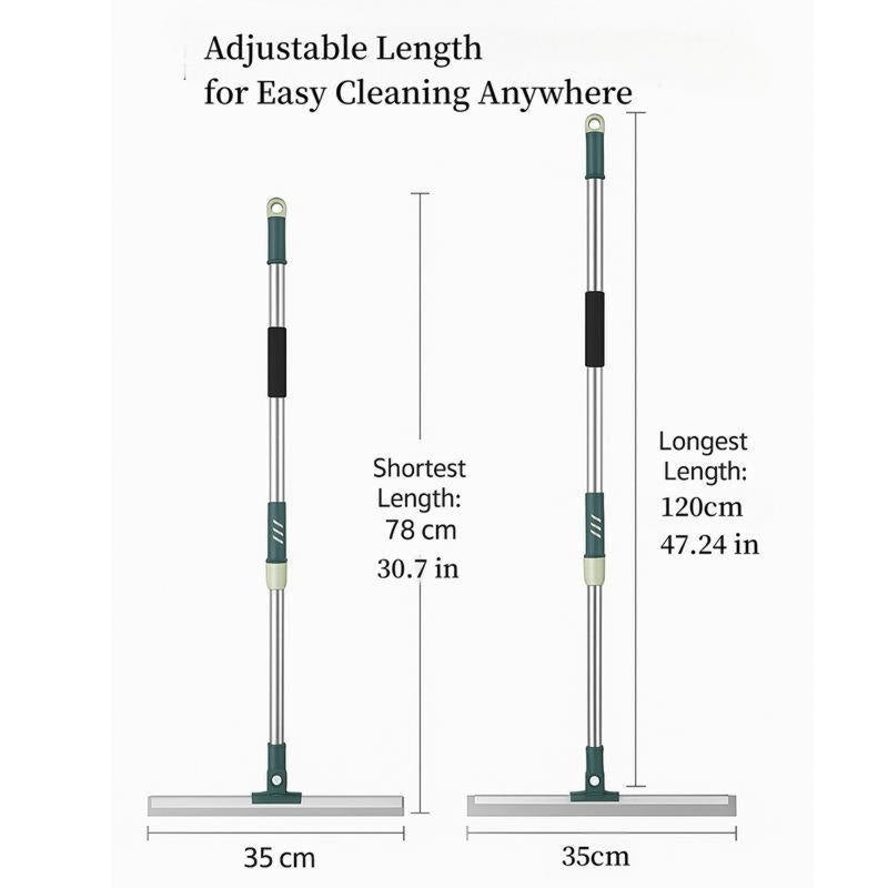 3 In1 Multifunctional,Liquids,Pet Hair Tile,Dirt,Hardwood Floors,Mop All Surface Sweeper and Squeegee for Wet and Dry Cleaning Dust,1 Counthome Retractable Silicone Floor Squeegee Bathroom Glass Floor Squeegee.