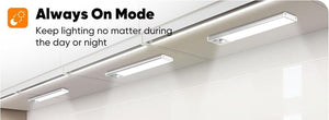 Closet Lights, 4 Pack LED Rechargeable under Cabinet Lighting Wireless, 3 Color Temps under Cabinet Lights, Dimmer Motion Sensor Light Indoor for Pantry, Kitchen, Bedroom, (3 Pcs)