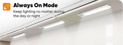 Closet Lights, 4 Pack LED Rechargeable under Cabinet Lighting Wireless, 3 Color Temps under Cabinet Lights, Dimmer Motion Sensor Light Indoor for Pantry, Kitchen, Bedroom, (3 Pcs)