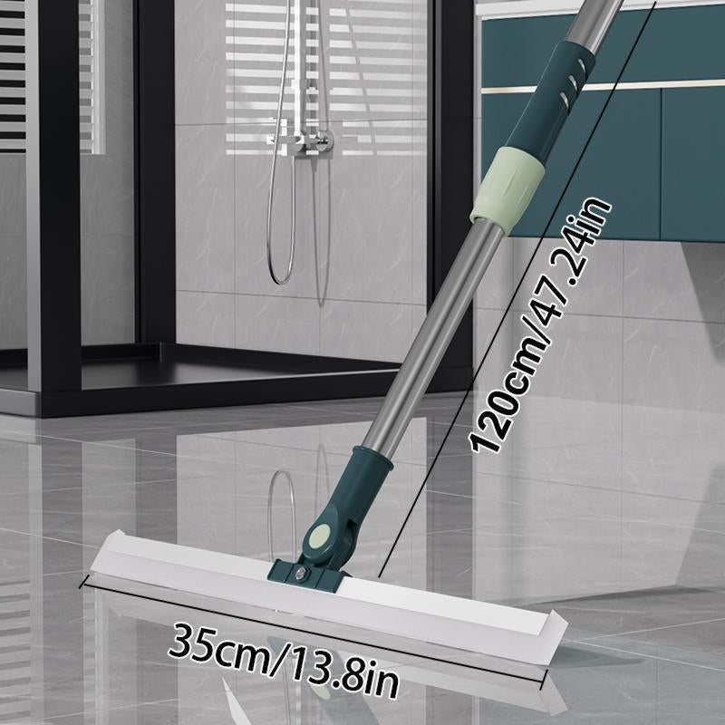 3 In1 Multifunctional,Liquids,Pet Hair Tile,Dirt,Hardwood Floors,Mop All Surface Sweeper and Squeegee for Wet and Dry Cleaning Dust,1 Counthome Retractable Silicone Floor Squeegee Bathroom Glass Floor Squeegee.