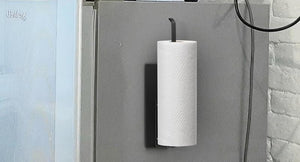 Magnetic Paper Towel Holder for Fridge, Wall Mount Organizer for Paper Towels, Rolls, Bathroom, Toilet, Pantry, RV & Kitchen Storage