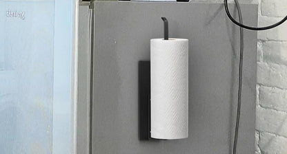 Magnetic Paper Towel Holder for Fridge, Wall Mount Organizer for Paper Towels, Rolls, Bathroom, Toilet, Pantry, RV & Kitchen Storage