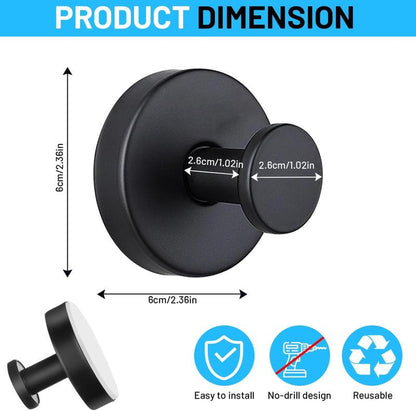 2 PCS Suction Cup Hooks for Shower,Removable Shower Towel Hooks Suction Hooks No Drill Hook for Glass Door, Mirror, Windows, Tile, Robe, Bathroom Suction Hook