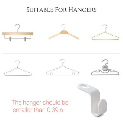 20 Counts Hanger Connector Hooks for Clothes Storage，Space Saving Organizer，Space Saver Hangers，Hangers Accessory