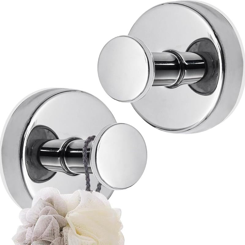 2 PCS Suction Cup Hooks for Shower,Removable Shower Towel Hooks Suction Hooks No Drill Hook for Glass Door, Mirror, Windows, Tile, Robe, Bathroom Suction Hook
