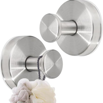 2 PCS Suction Cup Hooks for Shower,Removable Shower Towel Hooks Suction Hooks No Drill Hook for Glass Door, Mirror, Windows, Tile, Robe, Bathroom Suction Hook